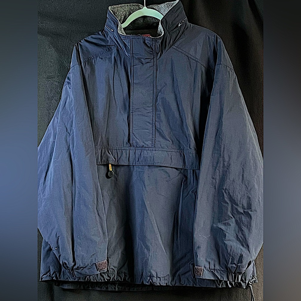 Eddie Bauer Navy Lined Pullover (Sz Lg)